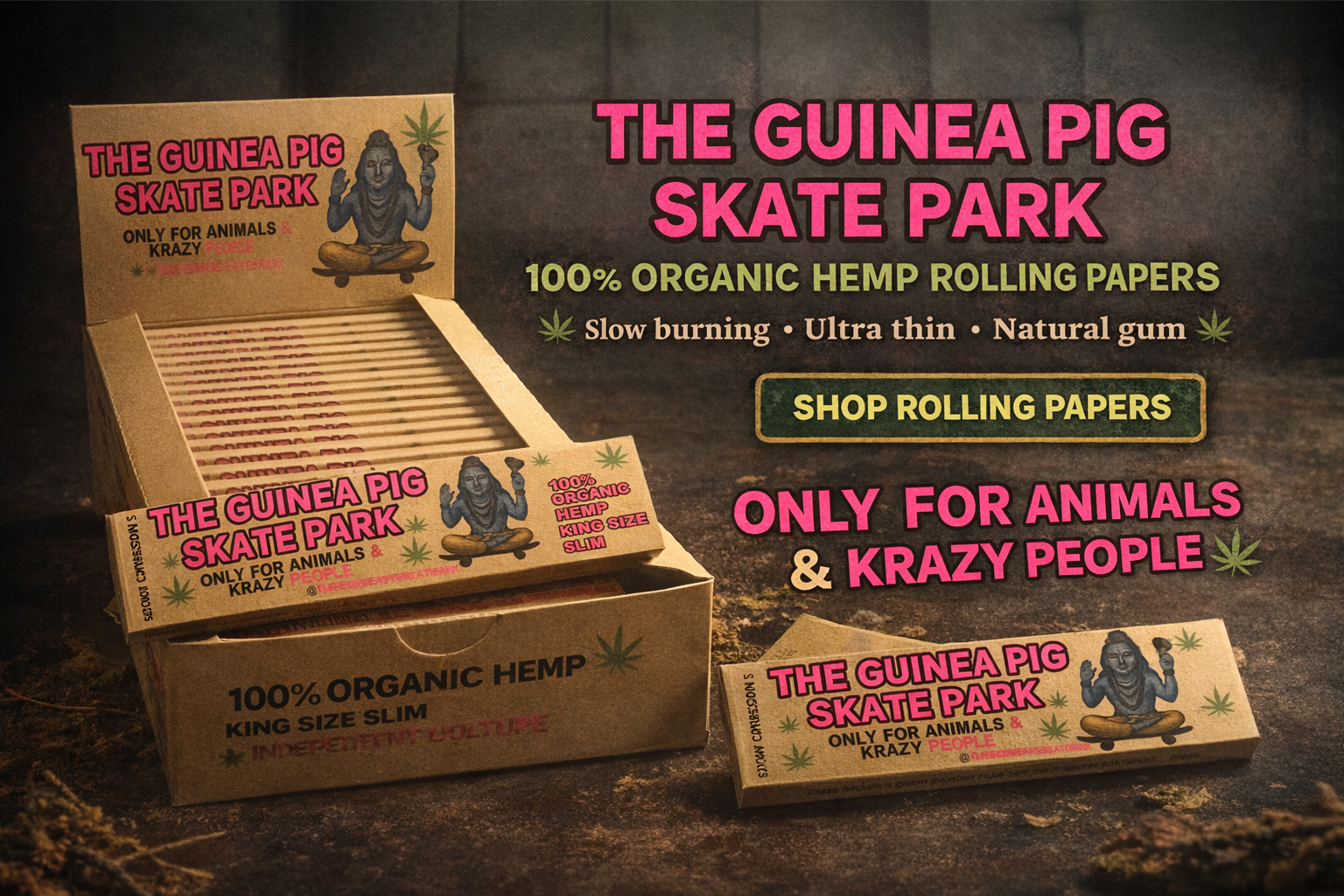 The Guinea Pig Skate Park Rolling Papers